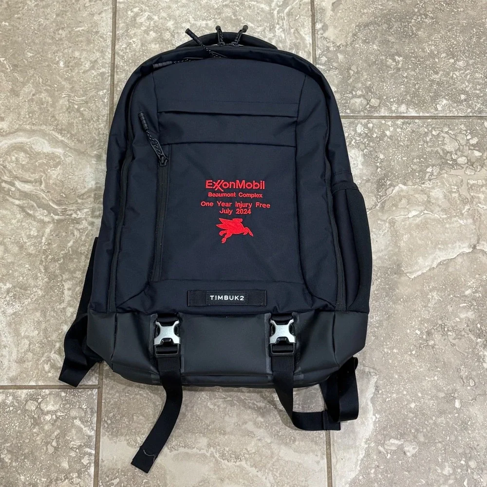 Timbuk2 The Authority Pack DLX Eco ExxonMobil Laptop Backpack Black 1825-3
